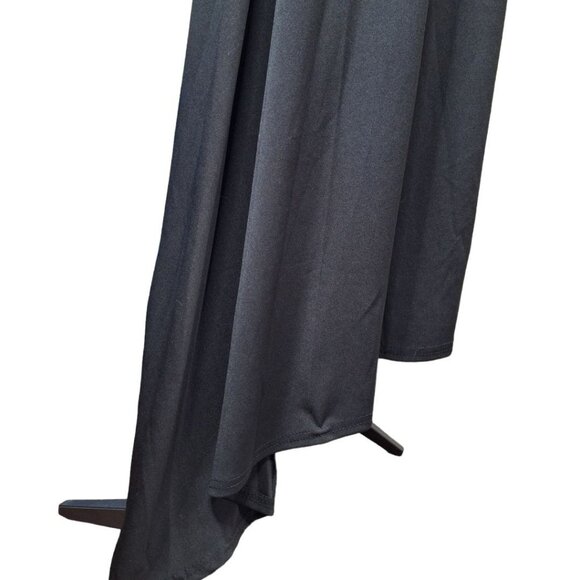 Long Black Dress Women XL Halter Sleeveless Top with Zipper Back Classic - Picture 3 of 13